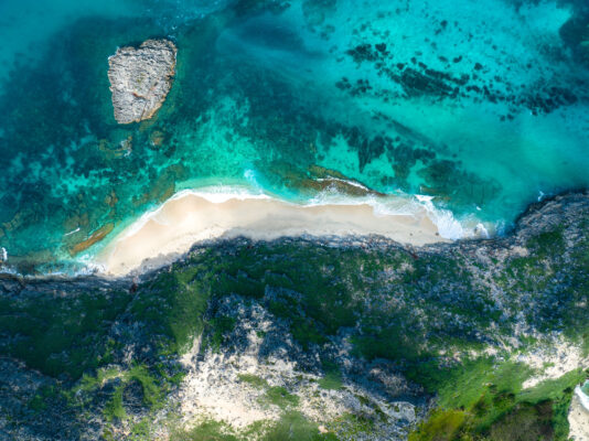 Stunning aerial view of Jini Beach paradise