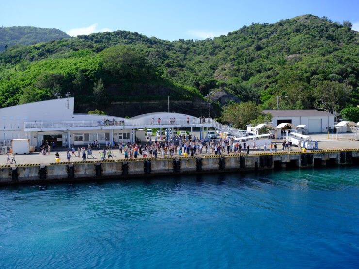 Lively seaside pier with shops and activities