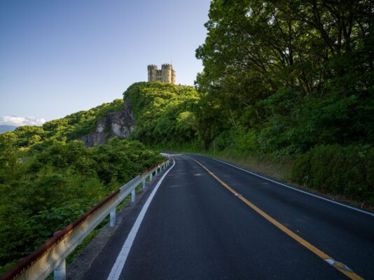 Medieval Castle Road Scenery