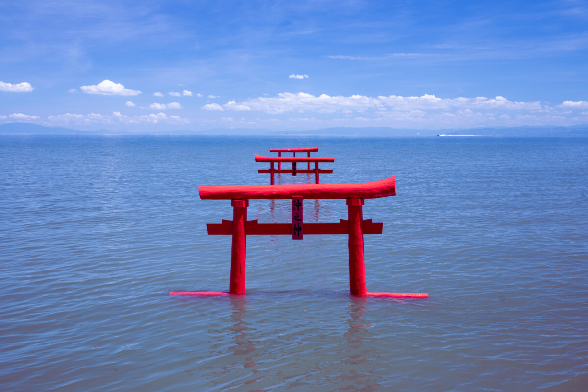 The Floating Torii Gate of Ouo Shrine