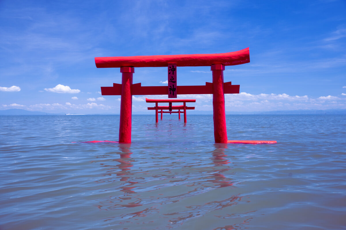 The Floating Torii Gate of Ouo Shrine