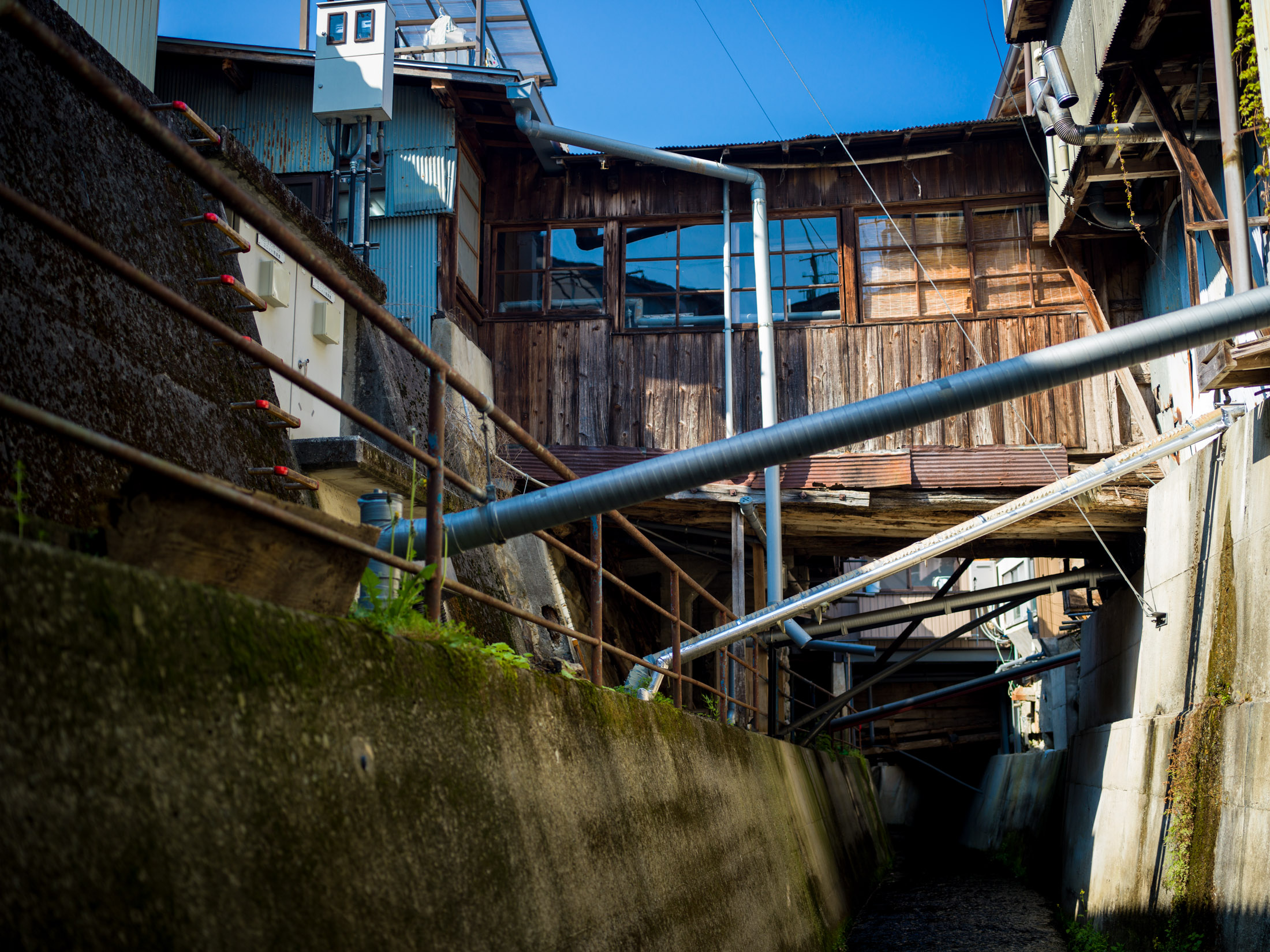 Weathered Urban Alleys Industrial Remnants