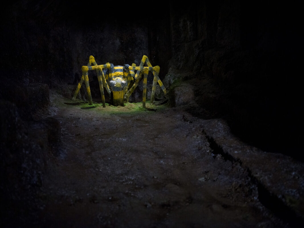 Illuminated Abstract Sculpture Night Installation