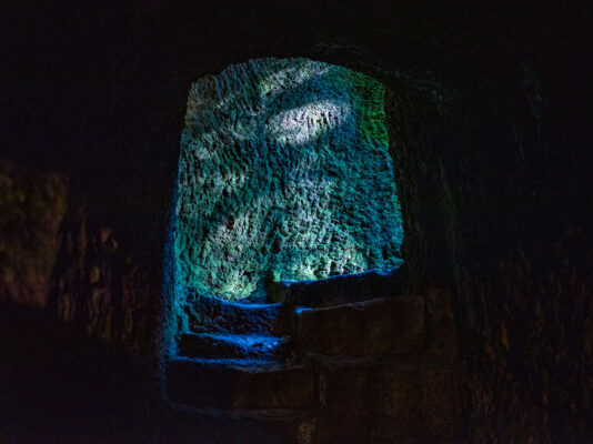 Illuminated Cave Formation by Yuma Tsugata