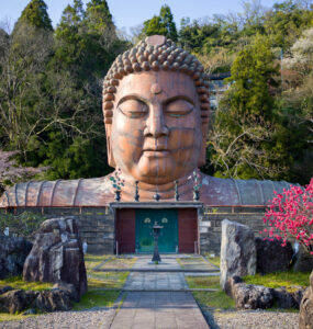 Tranquil Buddha Sculpture Garden, Hanibe Caves, Japan