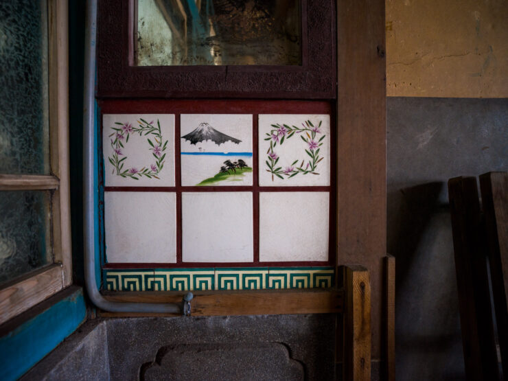 Traditional Japanese interior decor panel art