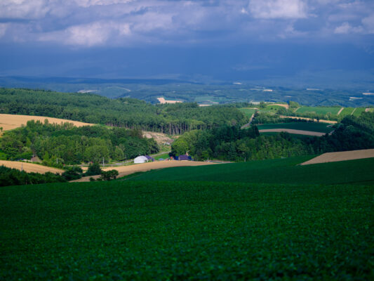 Stunning scenic rural landscape view