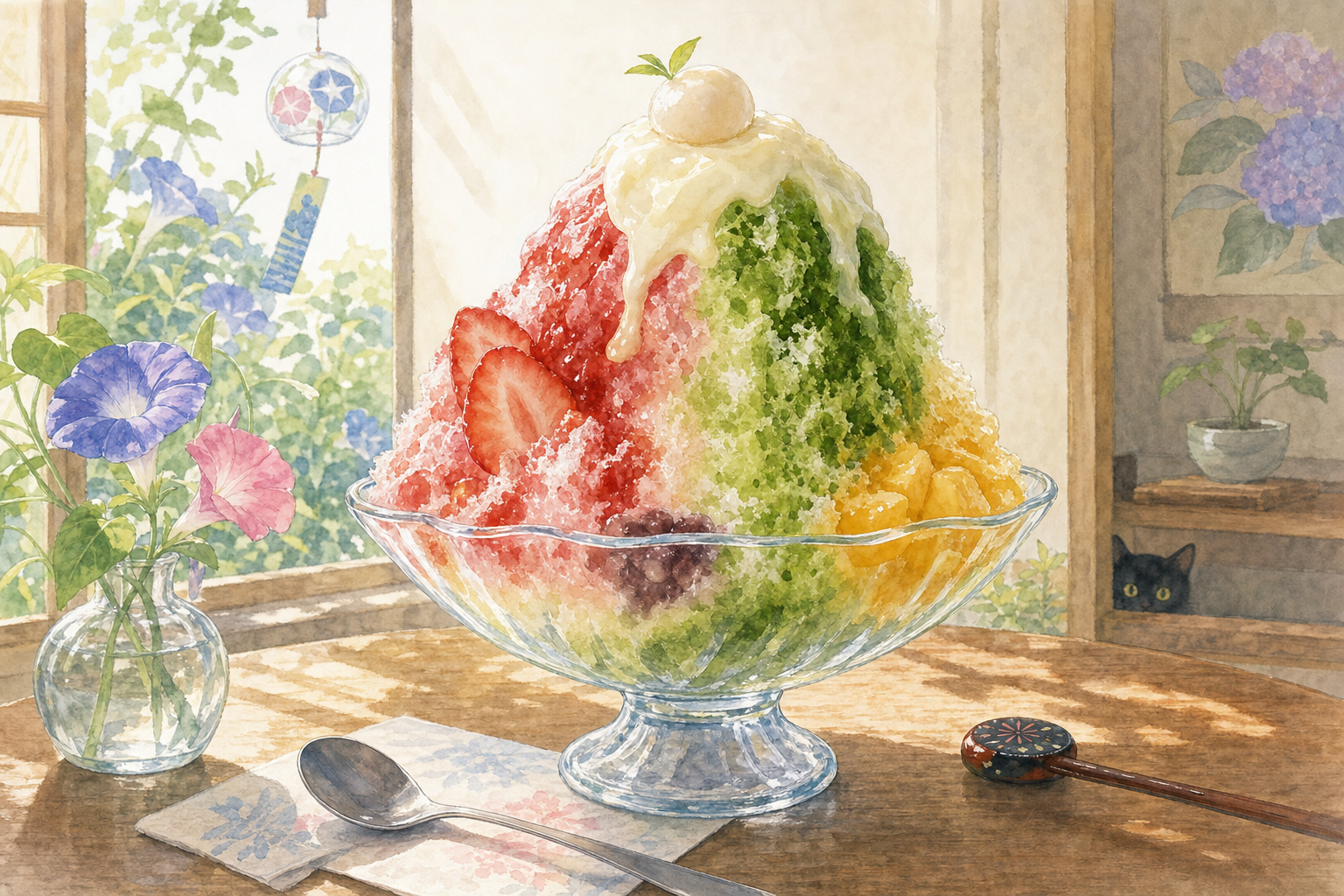 Kakigori glace pilée japonaise