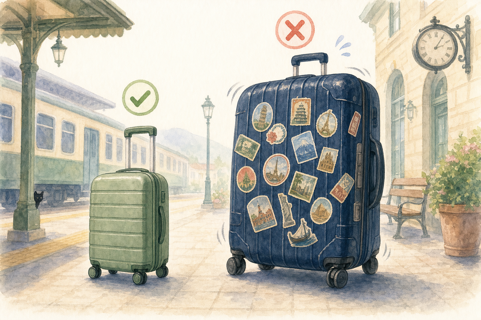 Comparaison valise cabine vs grosse valise