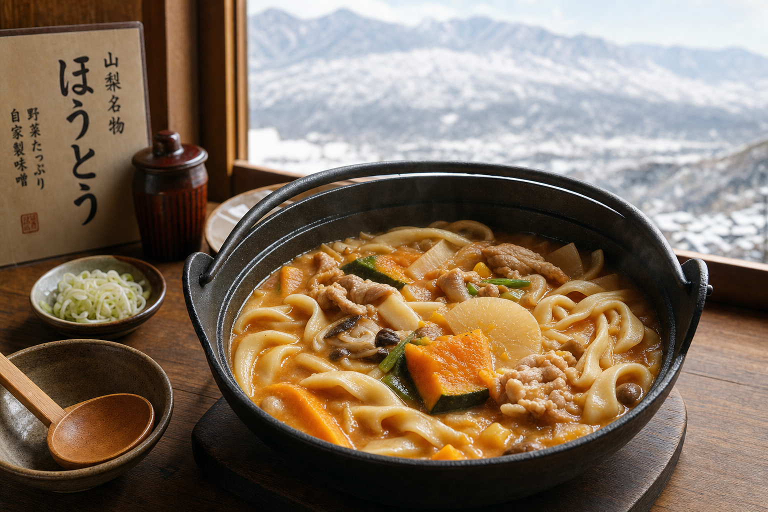 Yamanashi hoto noodle hot pot