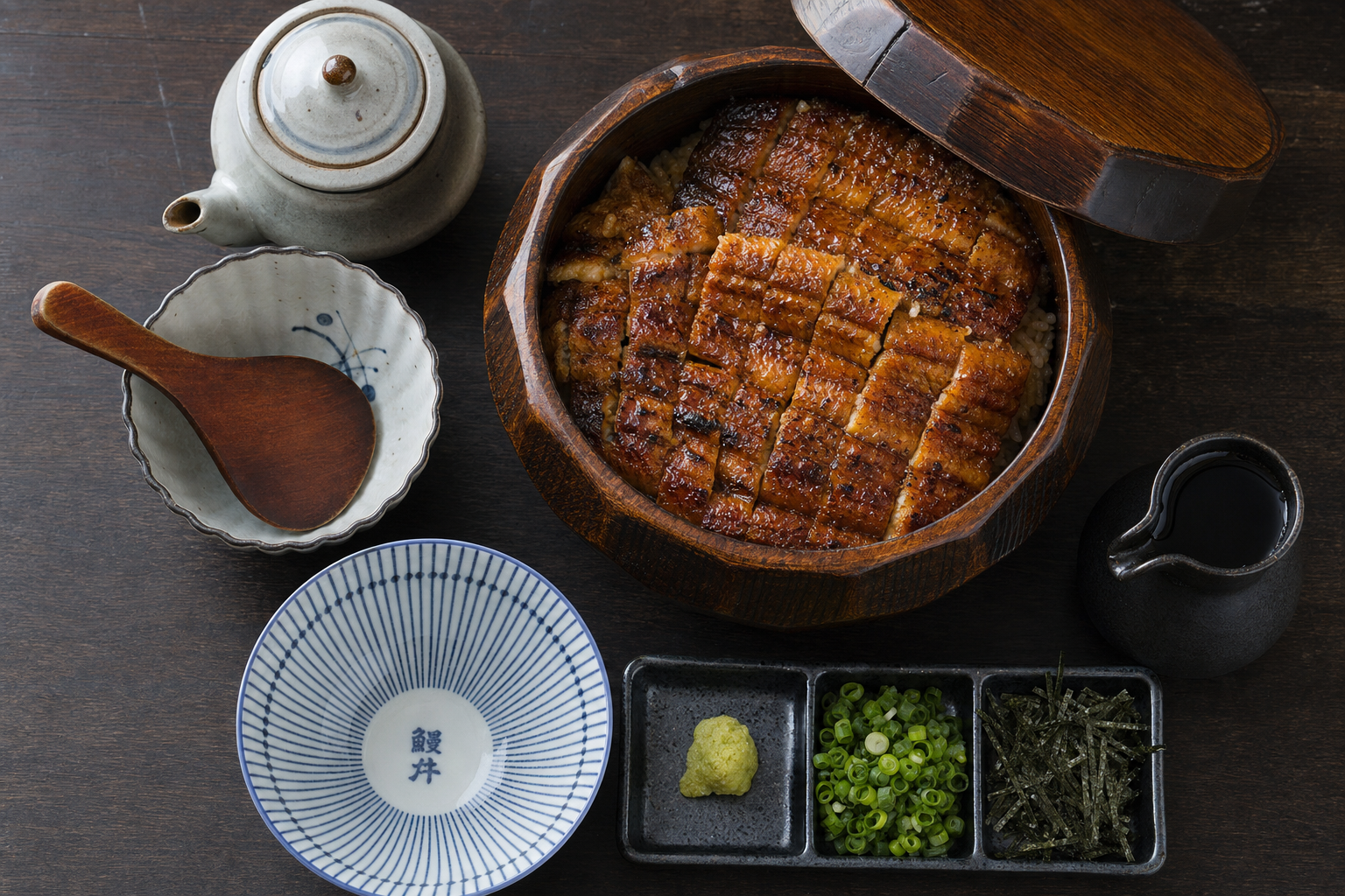 Nagoya hitsumabushi eel set