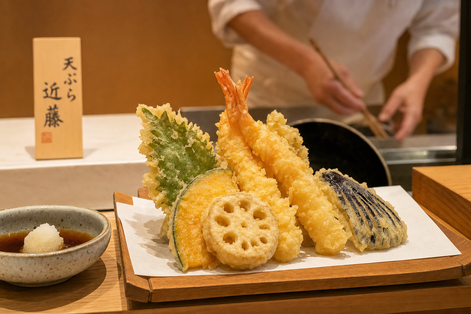 Tempura platter