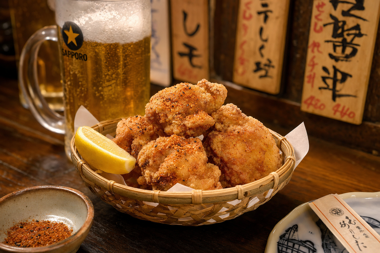 Japanese karaage fried chicken