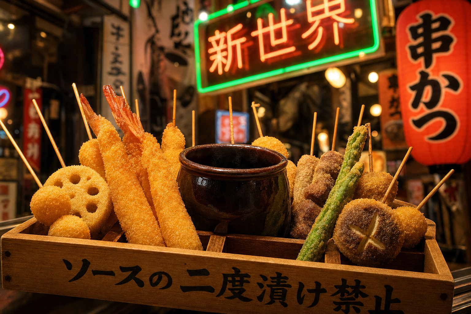 Osaka kushikatsu skewers
