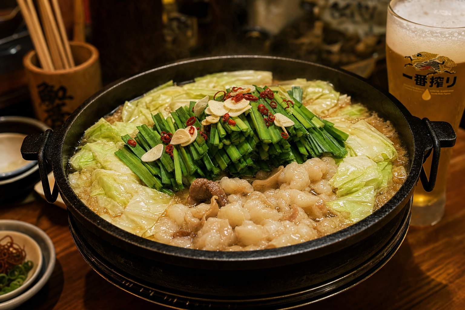 Fukuoka motsunabe tripe hot pot