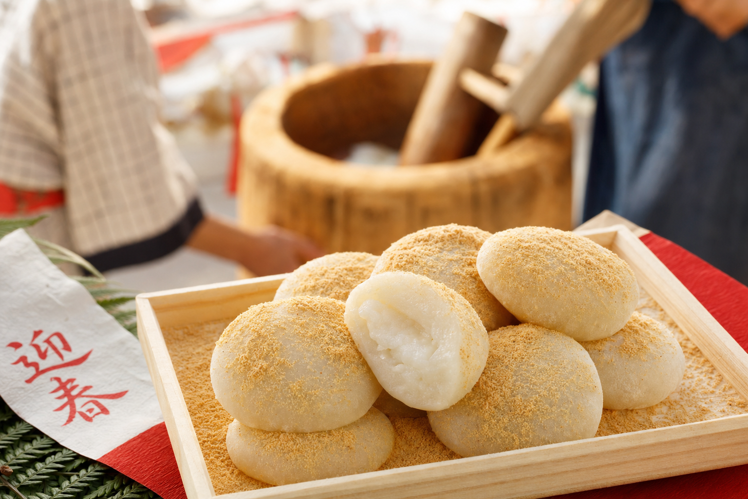 Fresh Japanese mochi