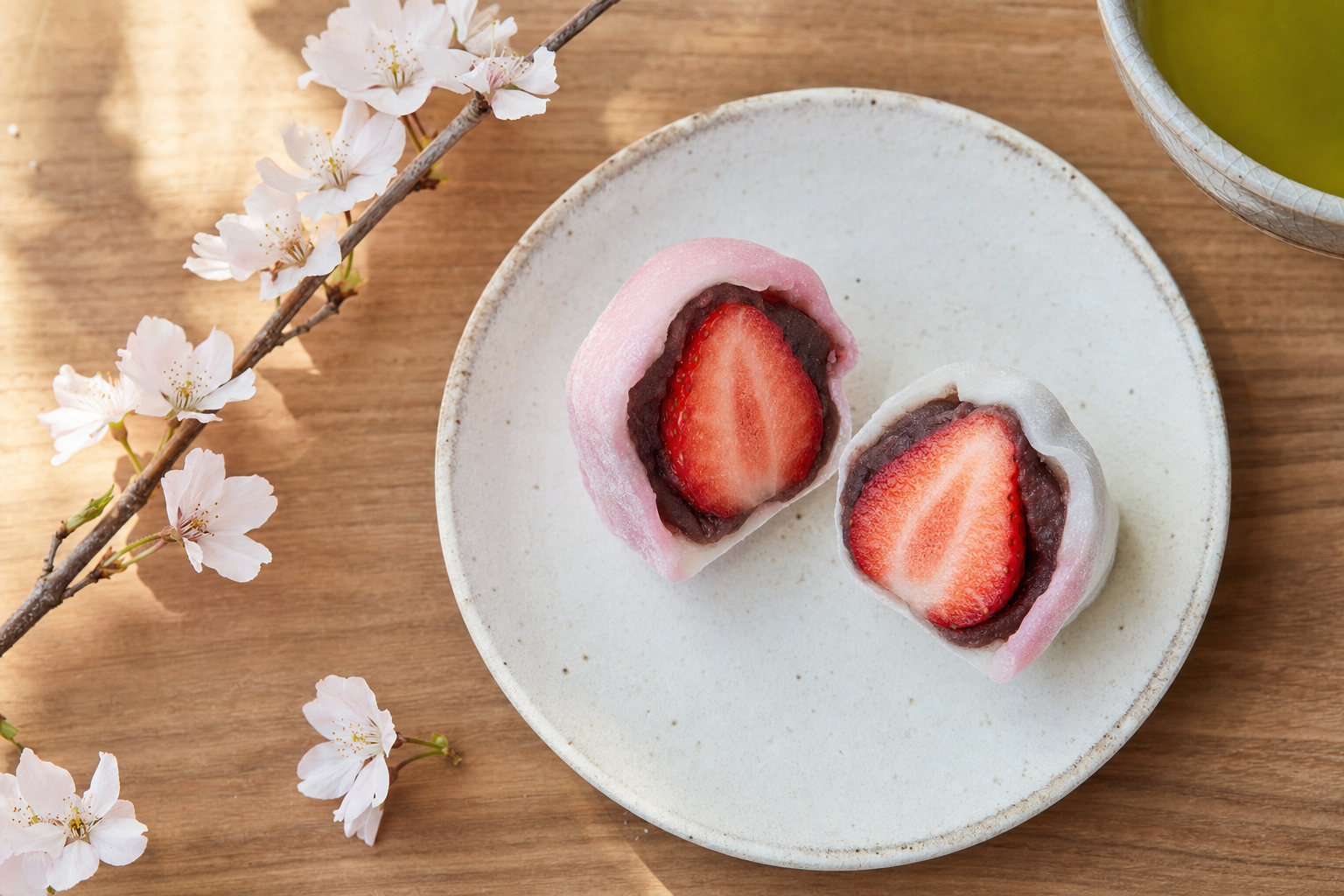 Strawberry ichigo daifuku mochi