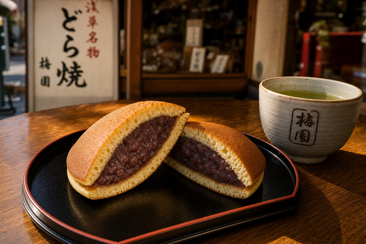 Dorayaki anko pancake sandwich