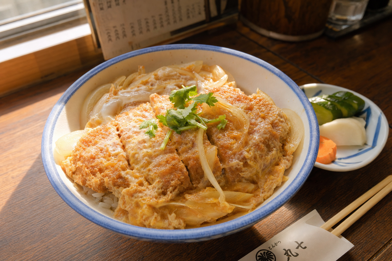 Katsudon pork cutlet rice bowl