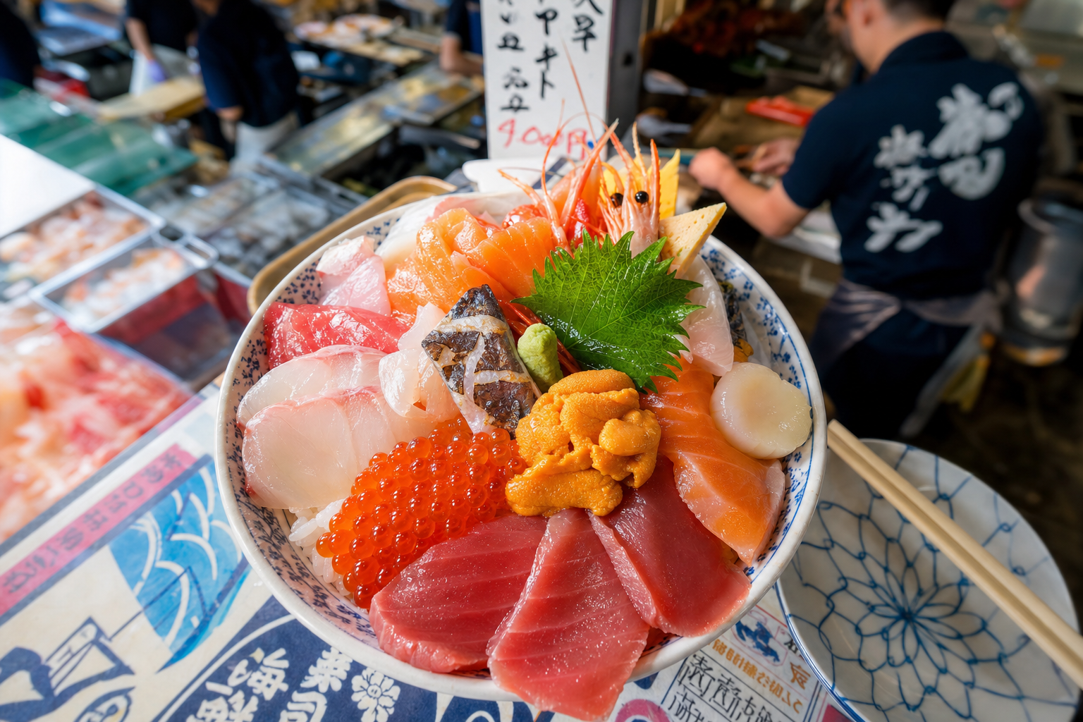 Kaisendon sashimi rice bowl