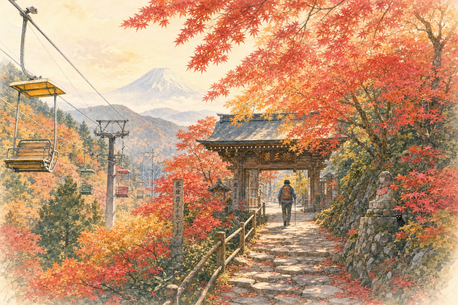 Randonnée du Mont Takao en automne