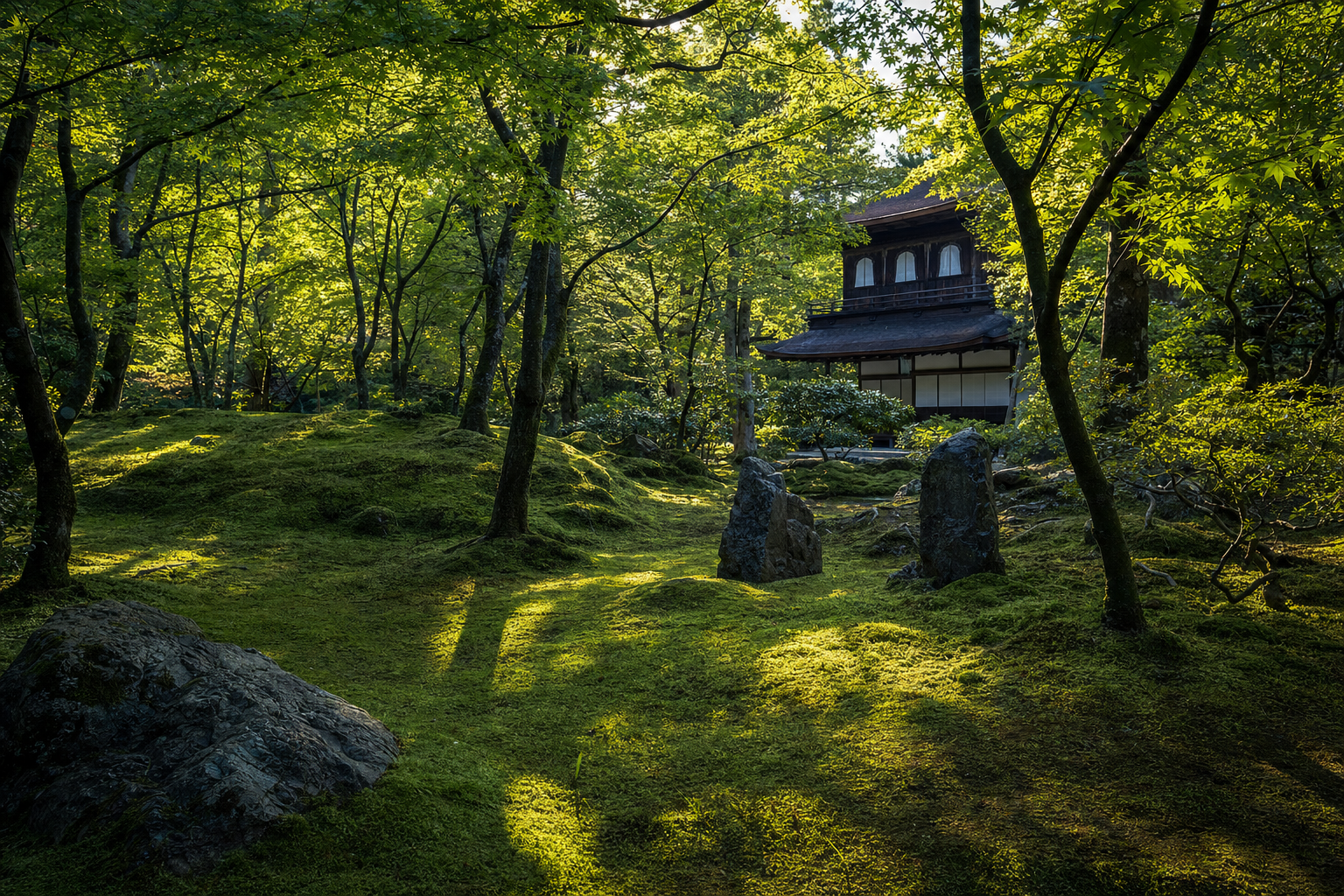 Ginkaku-ji moss garden