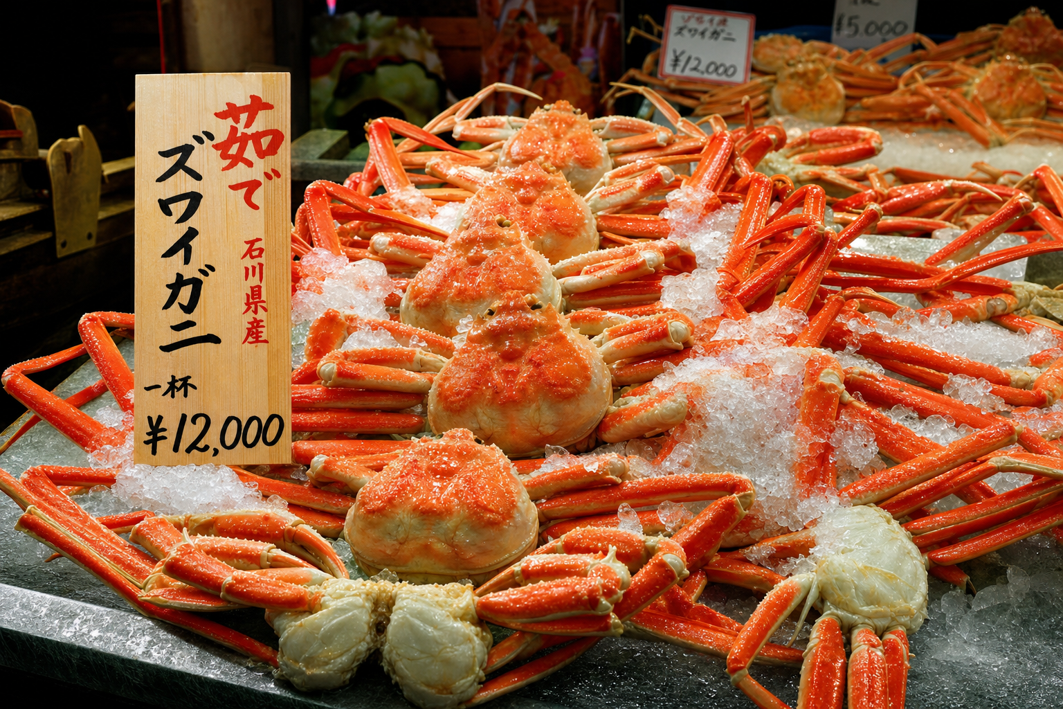 Snow crab at Omicho market