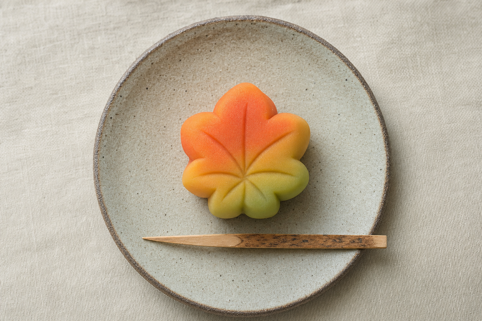 Wagashi sweet for the tea ceremony