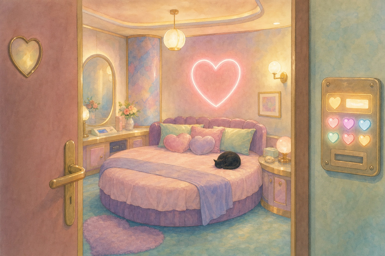 Une chambre de love hotel japonais