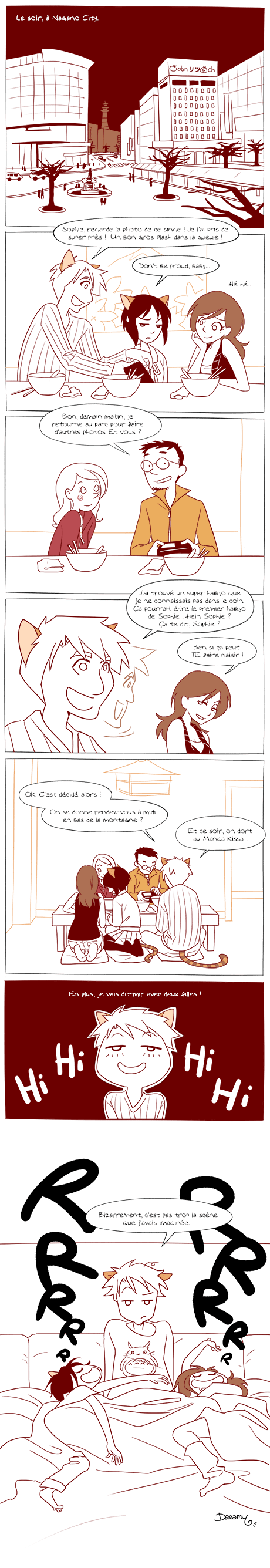 Comic strip by Sophie Dreamy: the city of Nagano
